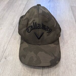 Callaway Green Camo Golf One Size Adjustable Hat Snapback Flex fit Baseball Cap